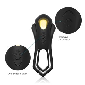 Roadster Dual Silicone Testis Penis Ring - Black