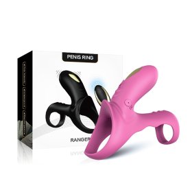 Ranger Silicone Double Cockrings - Pink