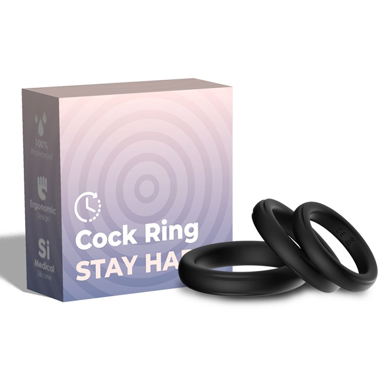 Triple Silicone Cock Ring Set