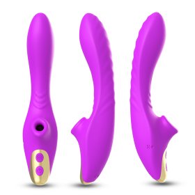 Dudu G-spot Vibrator With Suction -Purple