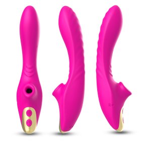 Dudu G-spot Vibrator With Suction -Rose