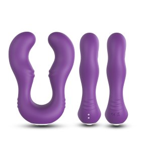 Seraph Lesbian Massager Dual Head Vibrator - Purple