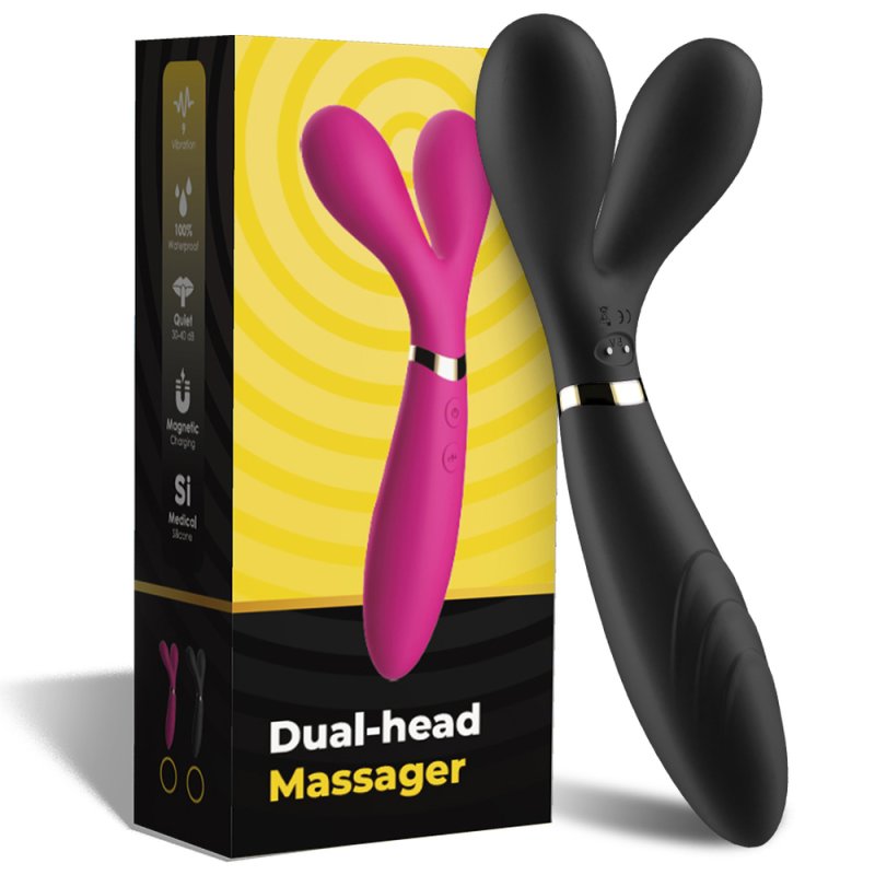 Three Motor Y Shape Vibration AV Wand - Black