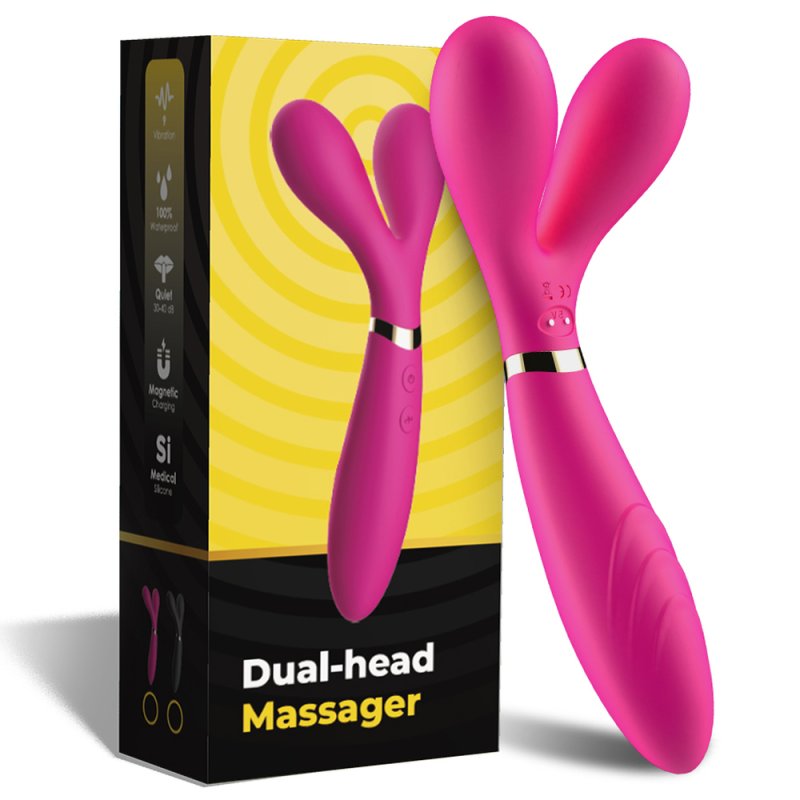 Three Motor Y Shape Vibration AV Wand - Rose