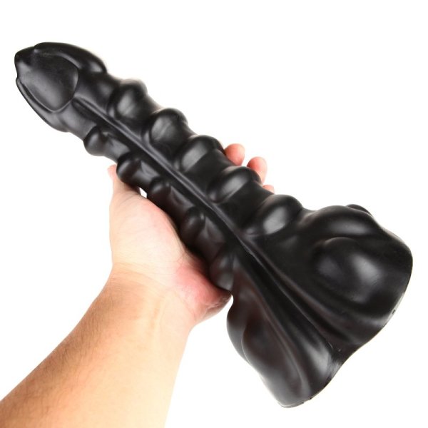 Ribbed Anal Dildo