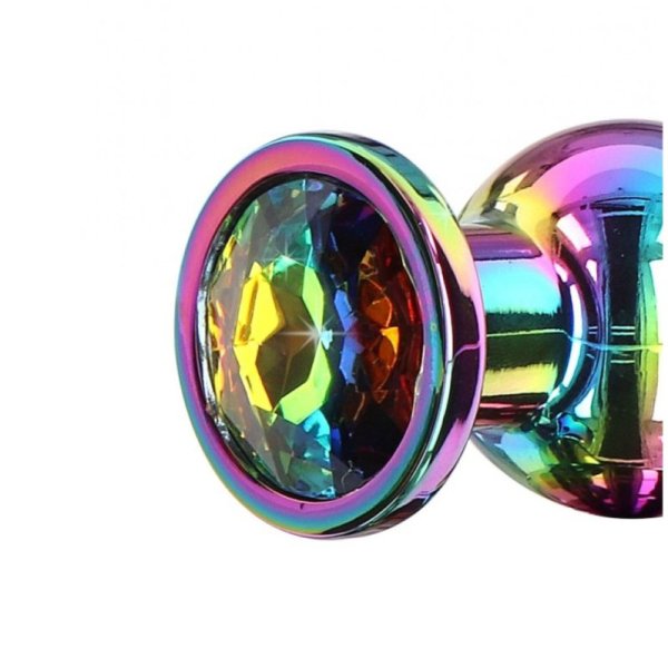 Secret Shine Metal Butt Plug Rainbow