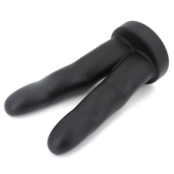 PVC Large 10.4 inch Double Finger Cock