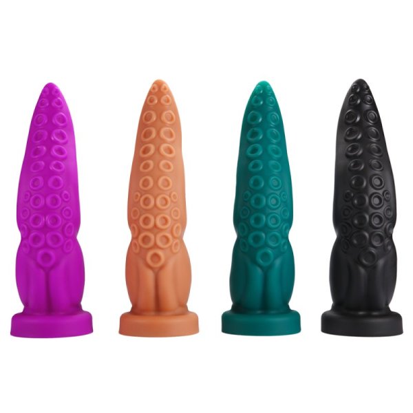 Tentacle Dildo with Octopus Sucker In Green