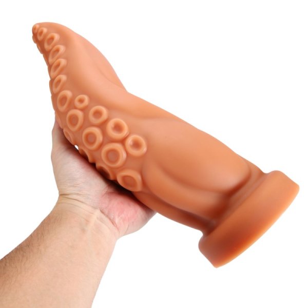Tentacle Dildo with Octopus Sucker In Golden