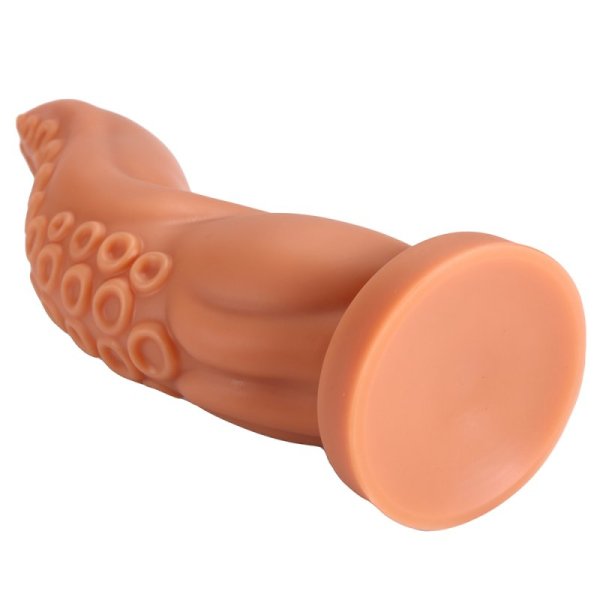 Tentacle Dildo with Octopus Sucker In Golden