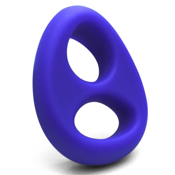 Soft Silicone Double Hole Cock Ring