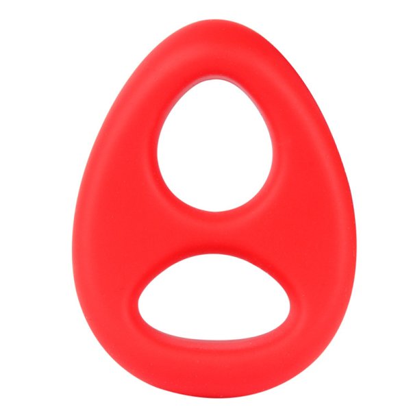 Soft Silicone Double Hole Cock Ring