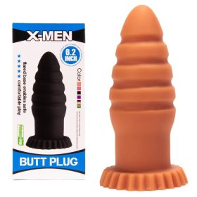 X-MEN 6.2 inch Silicone Butt Plug Flesh