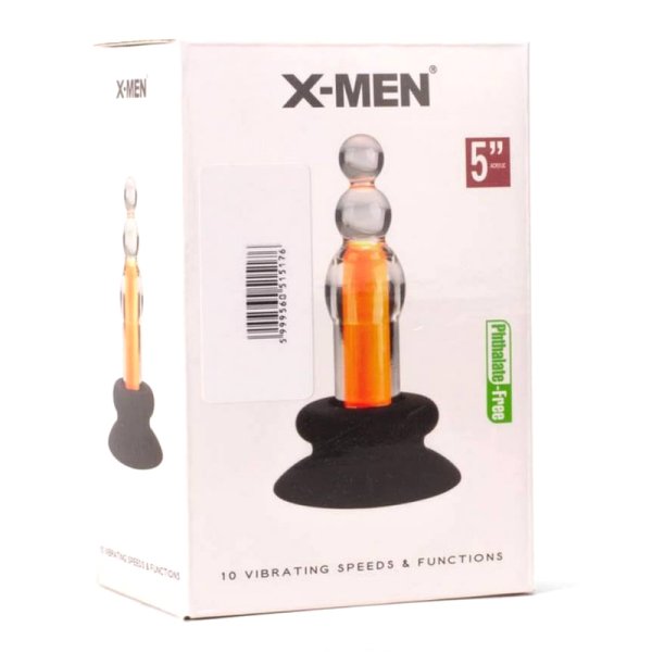 X-MEN 10 Speeds Vibrating Beaded Plug