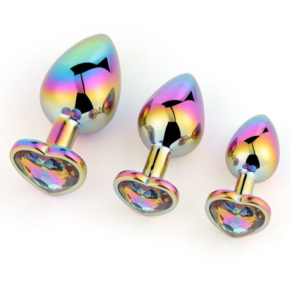 Colorful Heart-Shaped Princess Plug