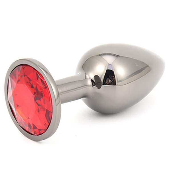 Secret Shine Gun Colour Jewelled Metal Butt Plug