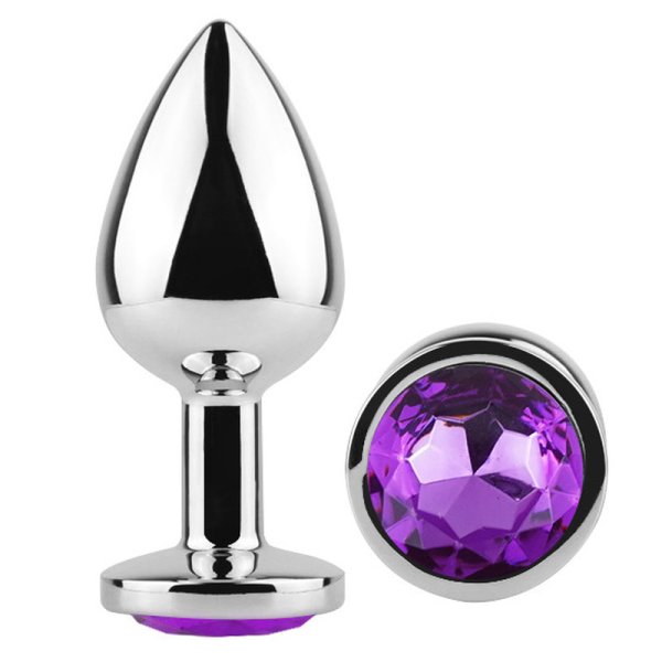 Metal Butt Plugs with Crystal Diamond