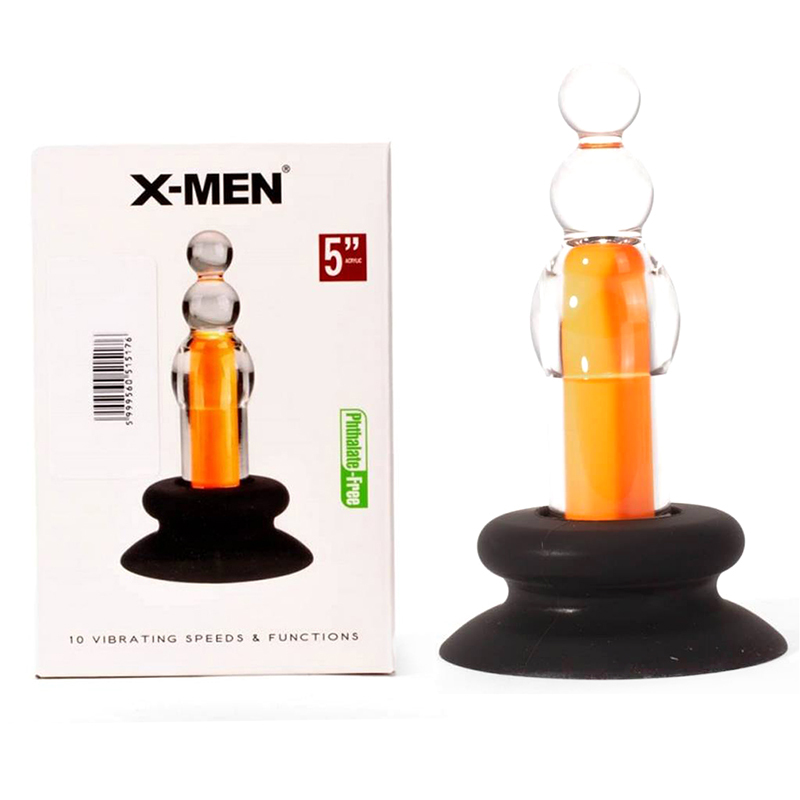 X-MEN 10 Speeds Vibrating Beaded Plug